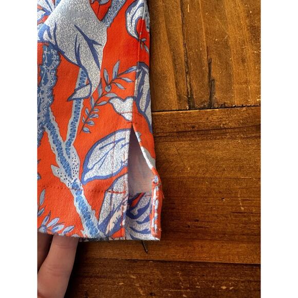 Gretchen Scott Size XS Gripeless Pants Jeans Floral Straight Leg Preppy Resort - Picture 3 of 13